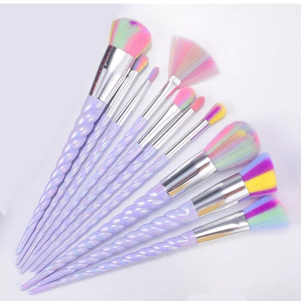10 new Pcs Unicorn 🦄 makeup brushes beautiful